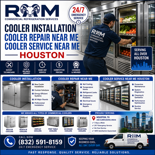 Cooler Installation, Cooler Repair Near Me, Cooler Service Near Me Houston